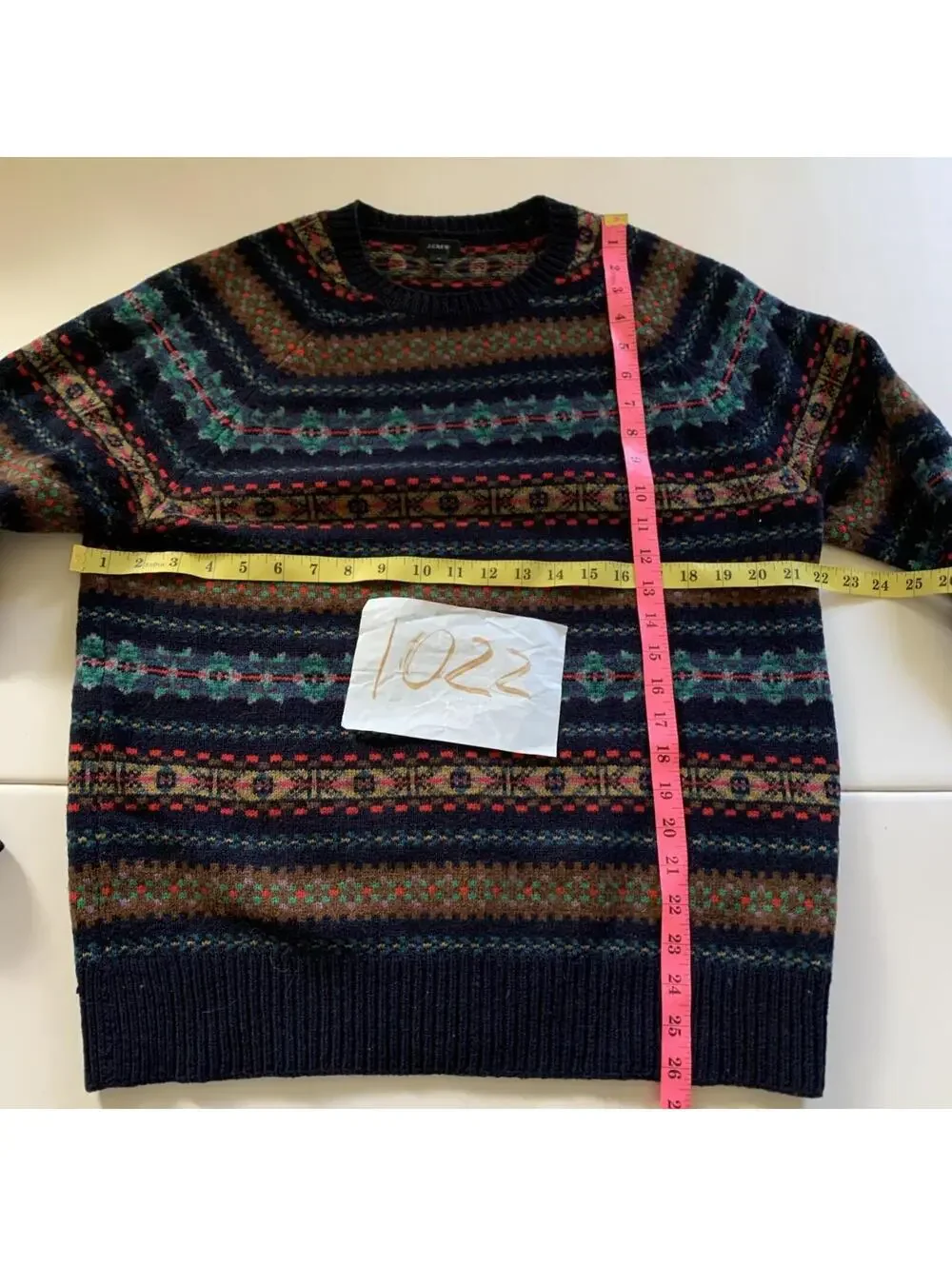 J Crew 100% Wool Sz M Mens Sweater Crewneck